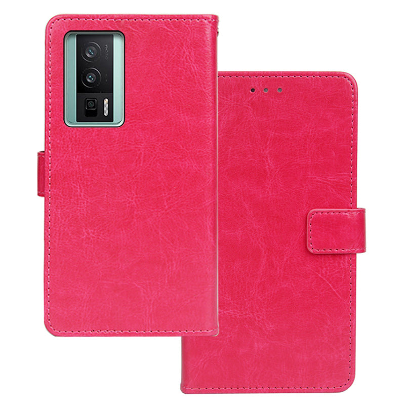 IDEWEI For Xiaomi Poco F5 Pro 5G Redmi K60 Pro 5G K60 5G Magnetic Closure Wallet Phone Case Crazy Horse Texture Stand PU Leather Flip Shell IDEWEI For Xiaomi Poco F5 Pro 5G Redmi K60 Pro 5G K60 5G Magnetic Closure Wallet Phone Case Crazy Horse Texture Stand PU Leather Flip Shell